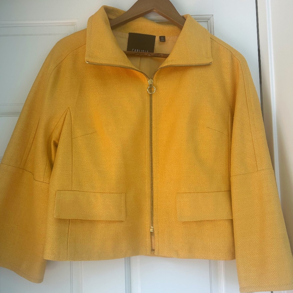 Yellow Silk Jacket by Carlisle, Size 6